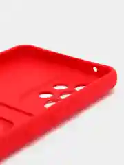 Алый чехол Samsung Galaxy A53, Самсунг Галакси А53 5G, силиконовый, с карманом для карты