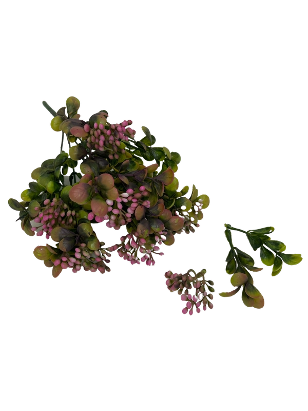 Каланхоэ, ягоды, искусственная зелень, букет, эвкалипт, декор для дома, осока