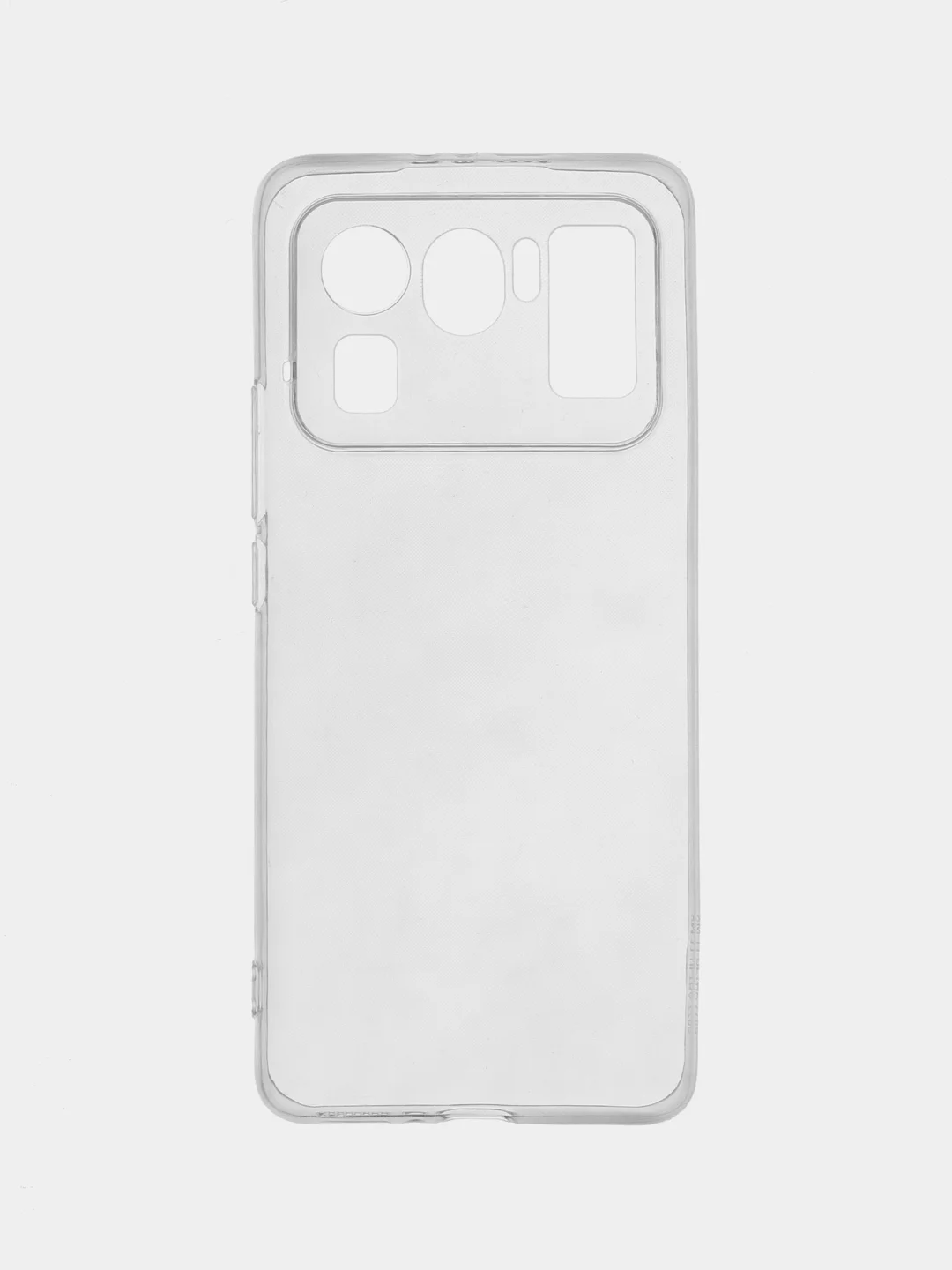 Прозрачный силиконовый чехол Rosco для Xiaomi Mi 11 Ultra с защитой камер и от прилипания