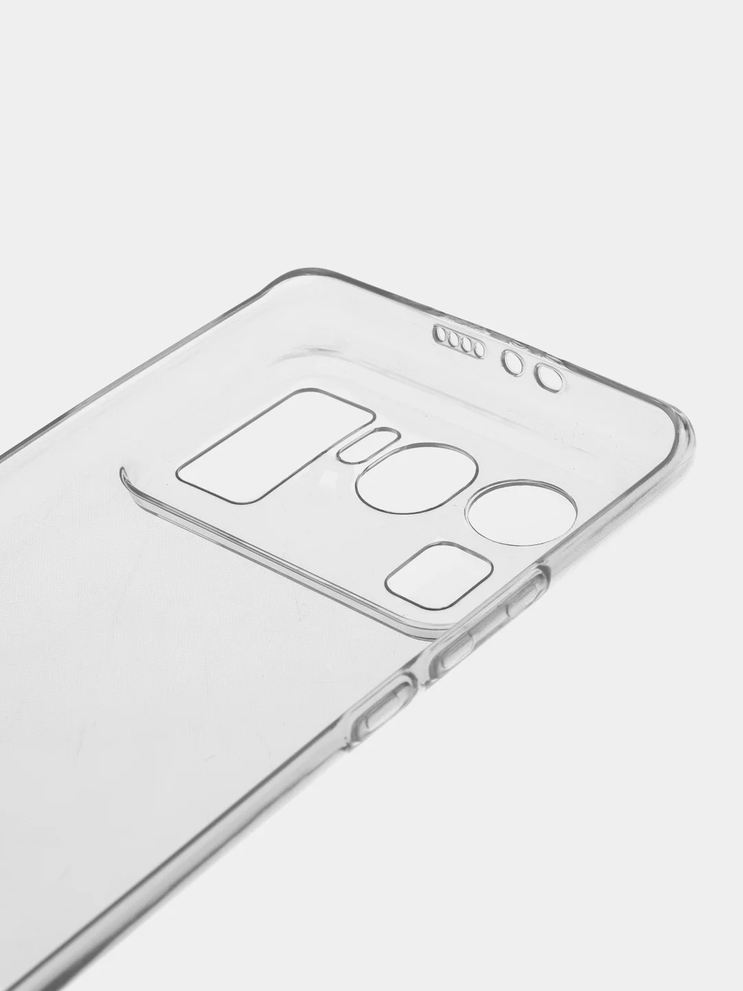 Прозрачный силиконовый чехол Rosco для Xiaomi Mi 11 Ultra с защитой камер и от прилипания