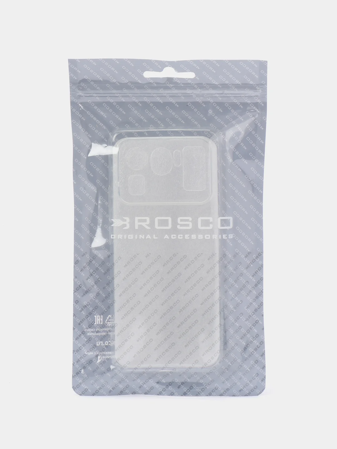 Прозрачный силиконовый чехол Rosco для Xiaomi Mi 11 Ultra с защитой камер и от прилипания