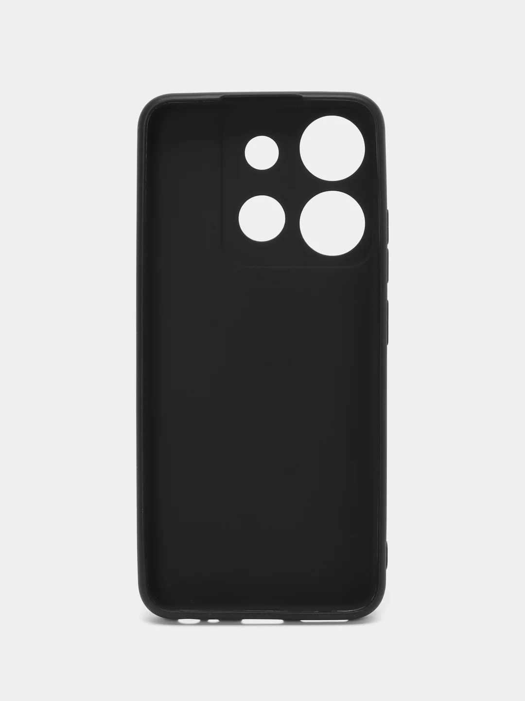 Черный чехол BROSCORP для Tecno Pop 7/7 Pro/Spark Go 2023, матовый, силиконовый, тонкий