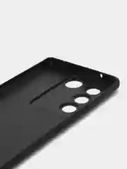 Черный чехол ROSCO для Vivo V27 матовый силиконовый тонкий, бортик вокруг камер