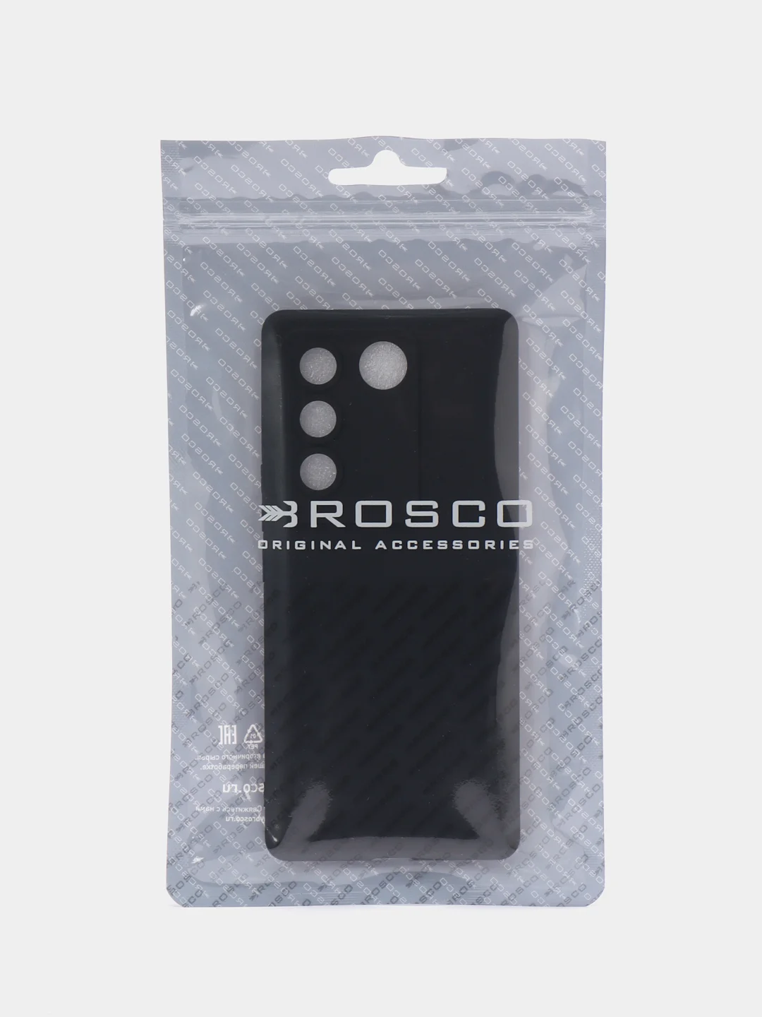 Черный чехол ROSCO для Vivo V27 матовый силиконовый тонкий, бортик вокруг камер