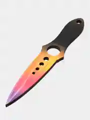Красный деревянный скелетный нож / игрушечное оружие, сувенир / кс го