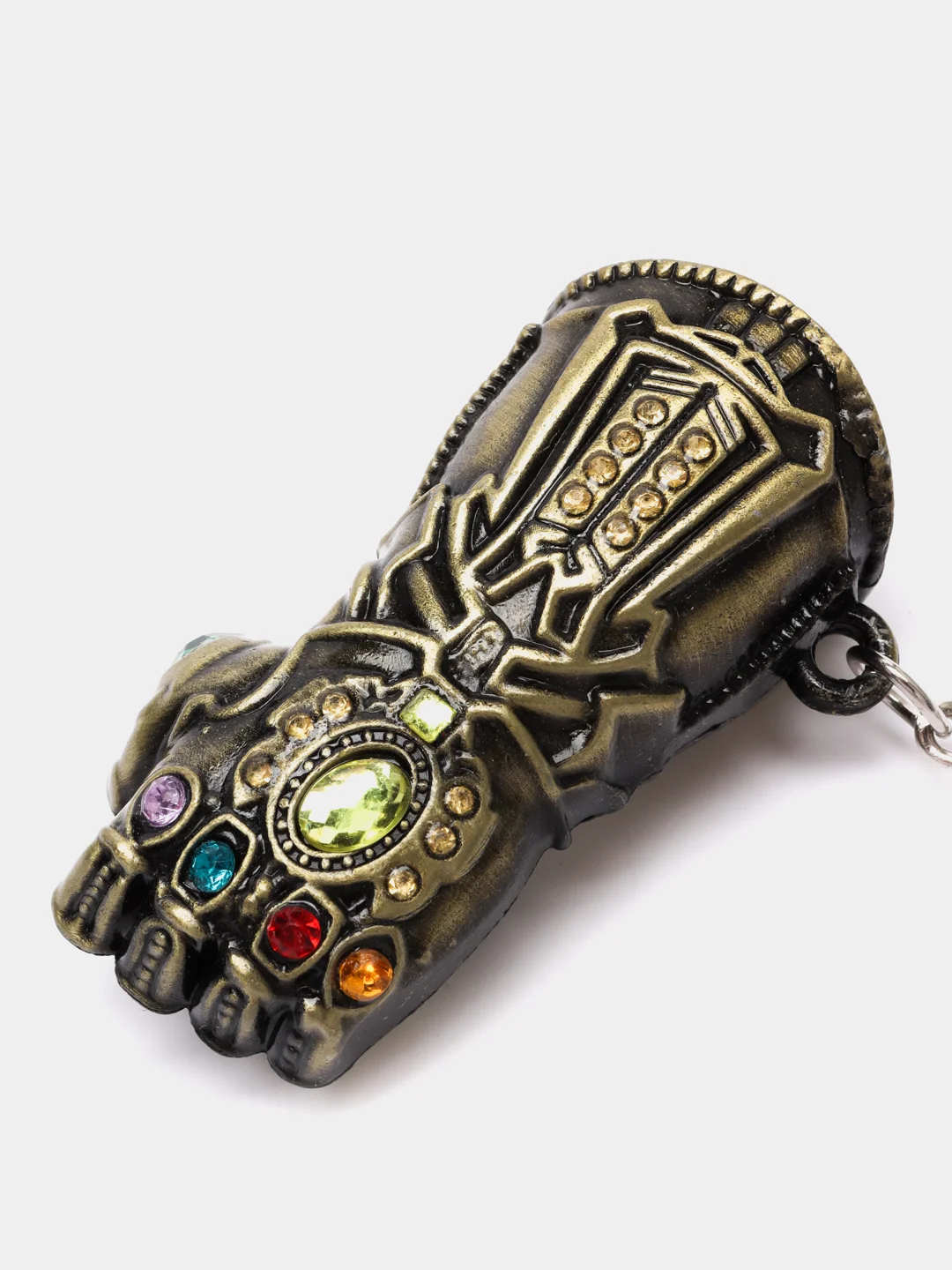 Золотой брелок Мстители Marvel / Перчатка Таноса / Железный человек