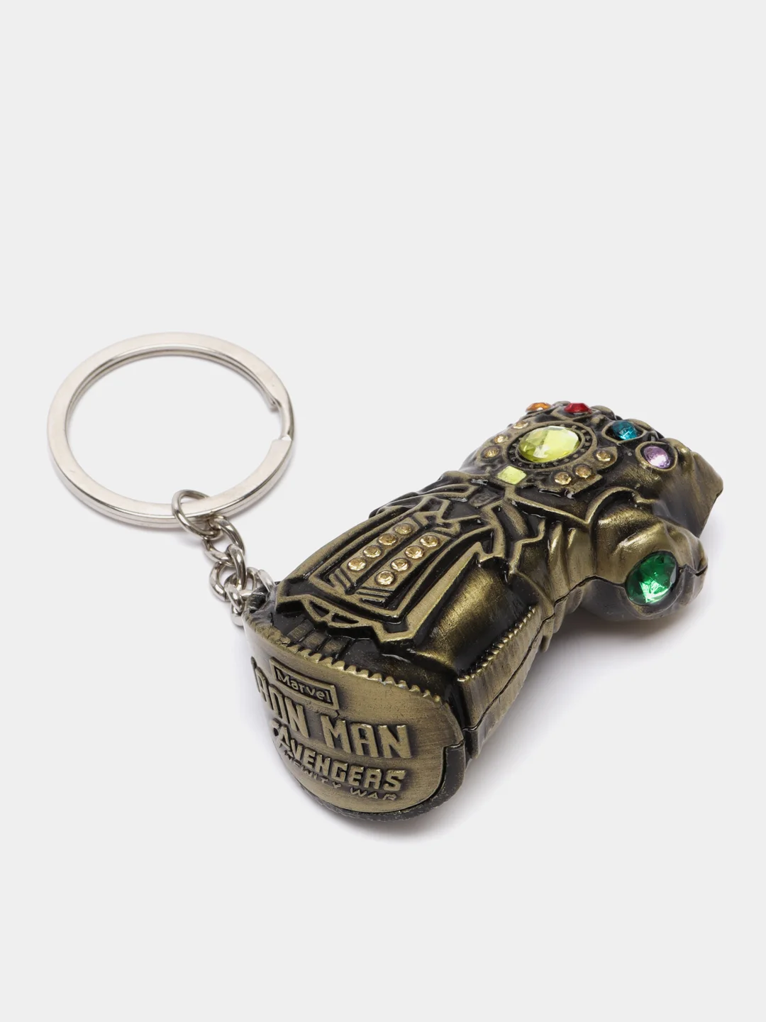 Золотой брелок Мстители Marvel / Перчатка Таноса / Железный человек