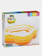 Бассейн надувной детский с надувным дном Intex "Звезда", 185 х 180 х 53 см, 460 л, 56495