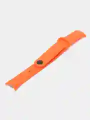 Оранжевый силиконовый ремешок с металлическим креплением для Xiaomi Mi Band 8