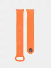 Оранжевый силиконовый ремешок с металлическим креплением для Xiaomi Mi Band 8