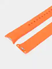 Оранжевый силиконовый ремешок с металлическим креплением для Xiaomi Mi Band 8
