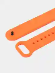 Оранжевый силиконовый ремешок с металлическим креплением для Xiaomi Mi Band 8