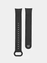 Черный силиконовый ремешок с металлическим креплением для Xiaomi Mi Band 8
