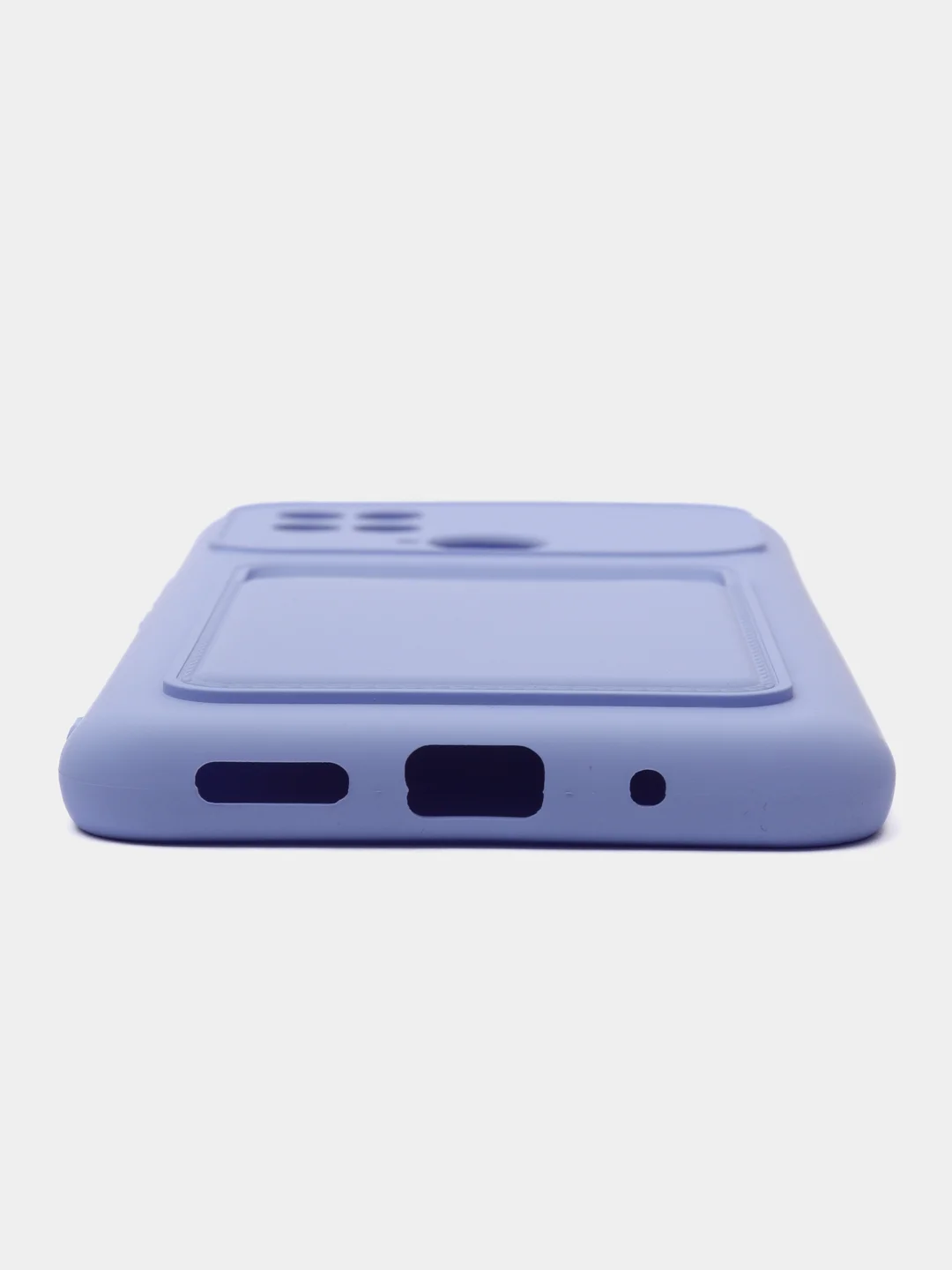 Аметистовый чехол для Xiaomi Redmi 10C / Poco C40, Сяоми Редми 10С силиконовый, с карманом для карты