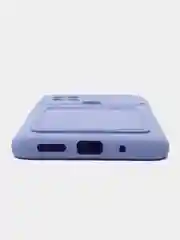 Аметистовый чехол для Xiaomi Redmi 10C / Poco C40, Сяоми Редми 10С силиконовый, с карманом для карты