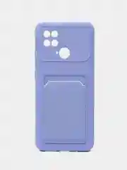 Аметистовый чехол для Xiaomi Redmi 10C / Poco C40, Сяоми Редми 10С силиконовый, с карманом для карты