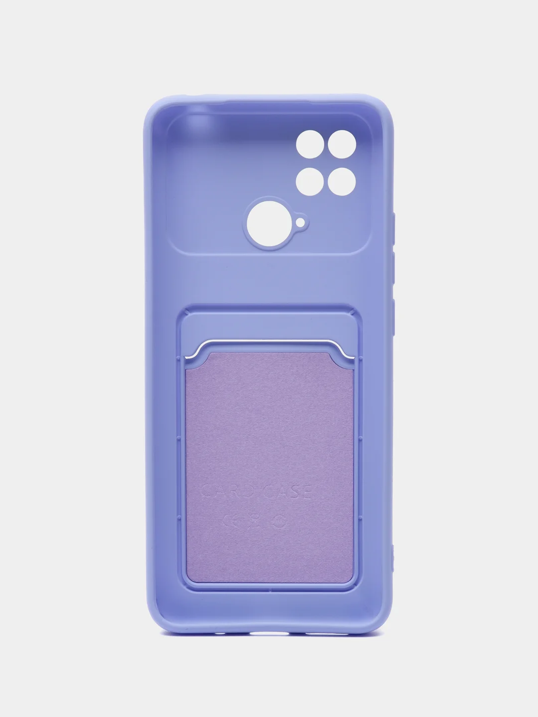 Аметистовый чехол для Xiaomi Redmi 10C / Poco C40, Сяоми Редми 10С силиконовый, с карманом для карты