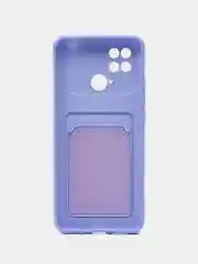 Аметистовый чехол для Xiaomi Redmi 10C / Poco C40, Сяоми Редми 10С силиконовый, с карманом для карты