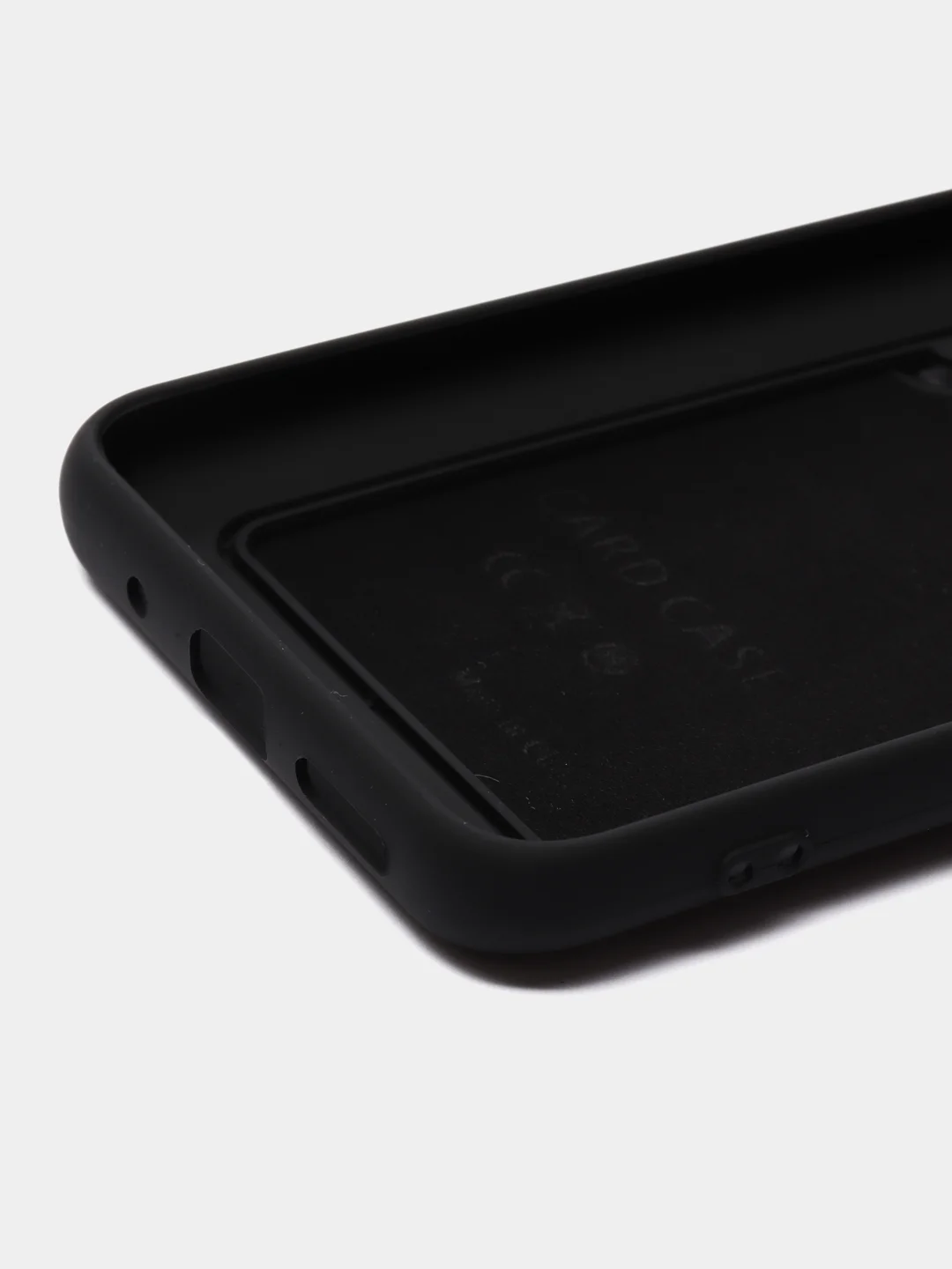 Угольный чехол для Xiaomi Redmi 10C / Poco C40, Сяоми Редми 10С силиконовый, с карманом для карты