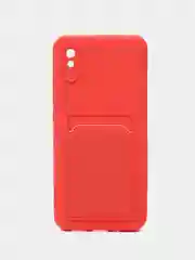 Манго чехол для Xiaomi Redmi 9A, Сяоми Редми 9А, силиконовый, с карманом для карты