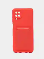 Манго чехол Samsung Galaxy A12 / M12, Самсунг Галакси А12 / М12 силиконовый с карманом для карты