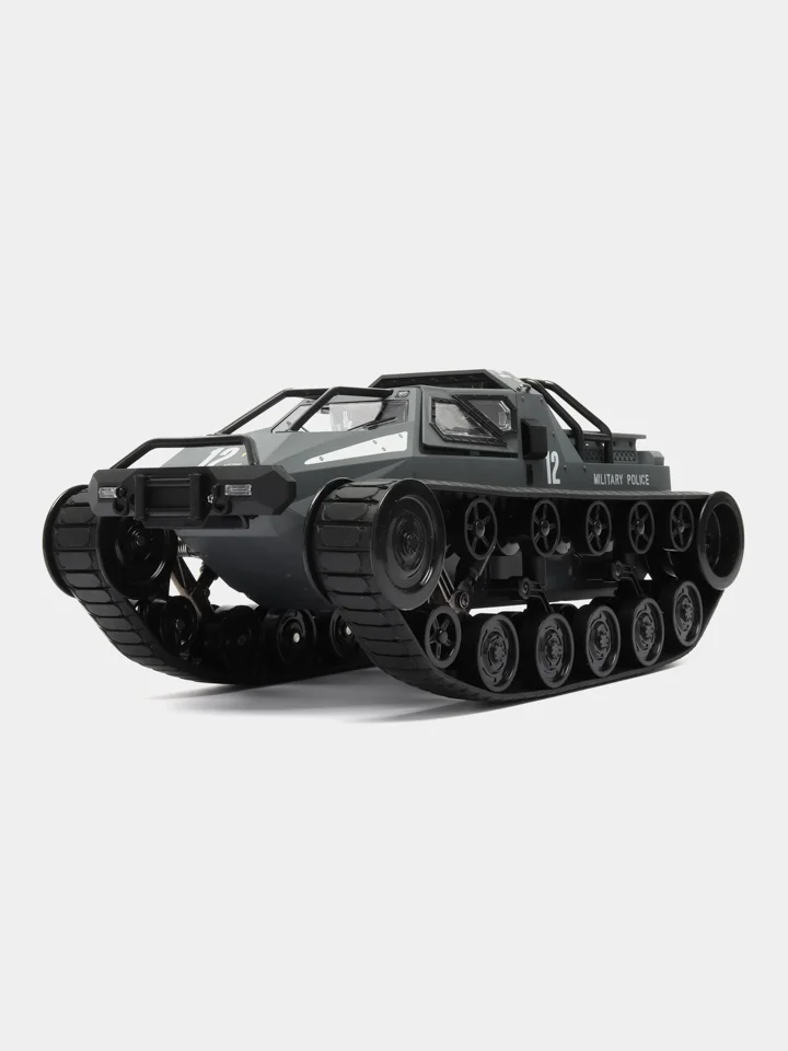 Серый радиоуправляемый вездеход танк  Military Police 2.4G 1/12 RTR G2061