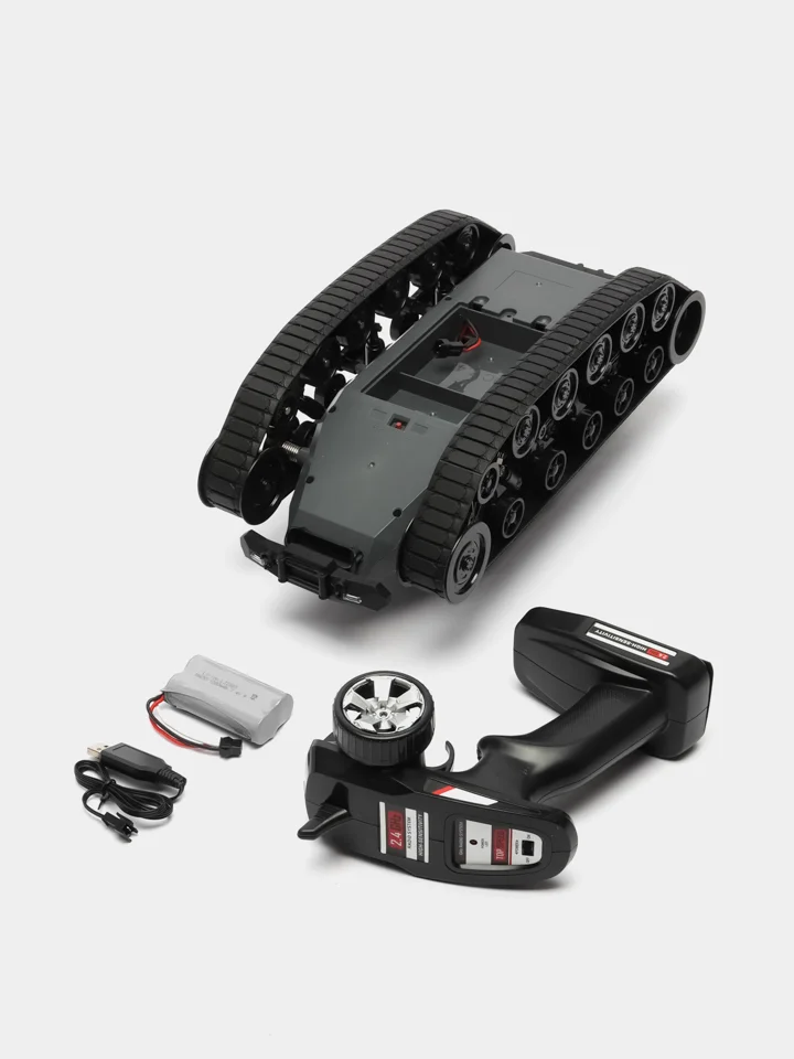 Серый радиоуправляемый вездеход танк  Military Police 2.4G 1/12 RTR G2061