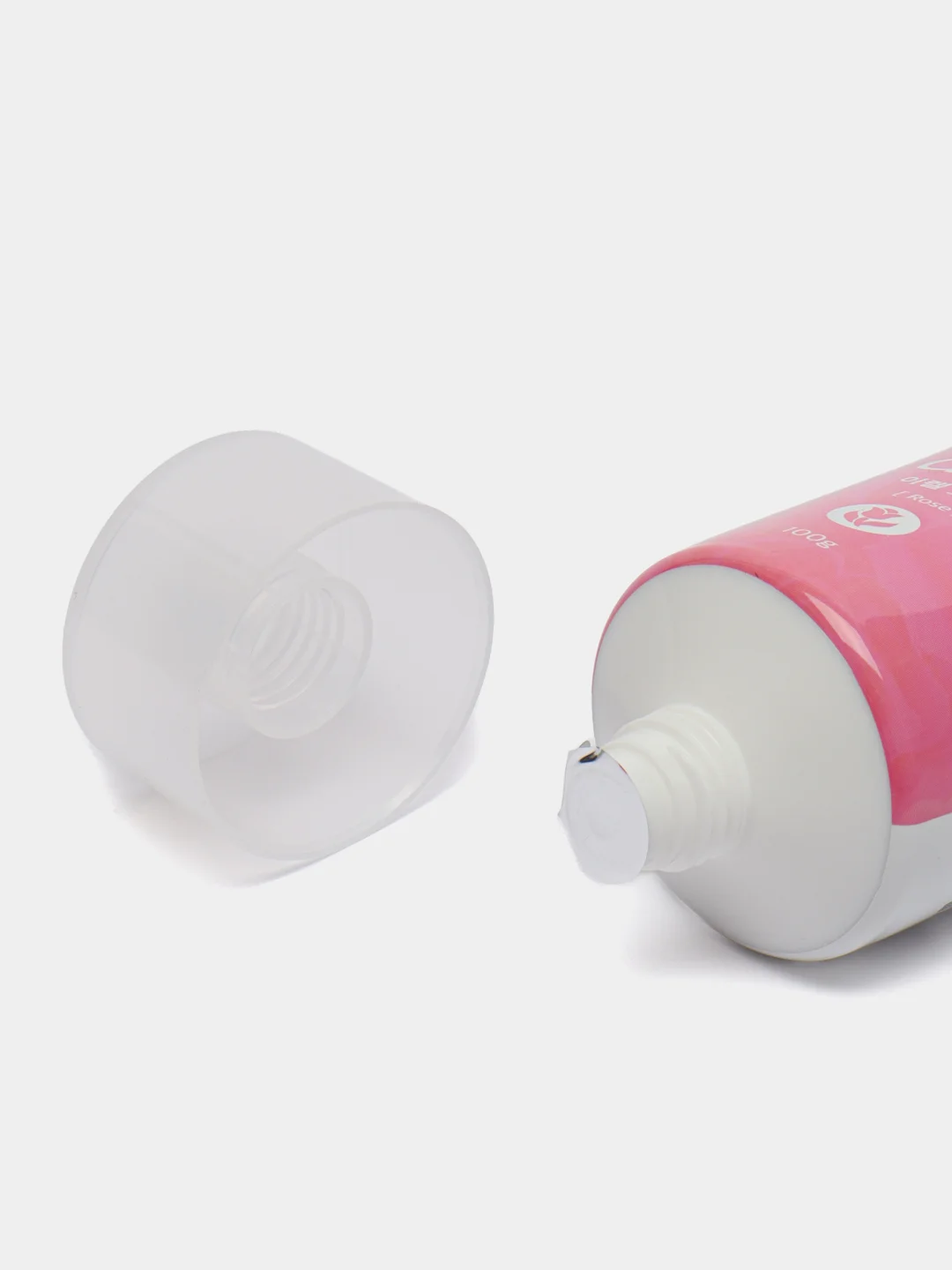 Тёмно-розовый корейский крем для ног с лавандой и розой Ekel Foot Cream 100мл