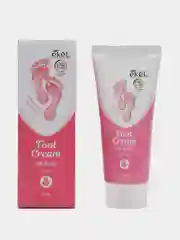 Тёмно-розовый корейский крем для ног с лавандой и розой Ekel Foot Cream 100мл