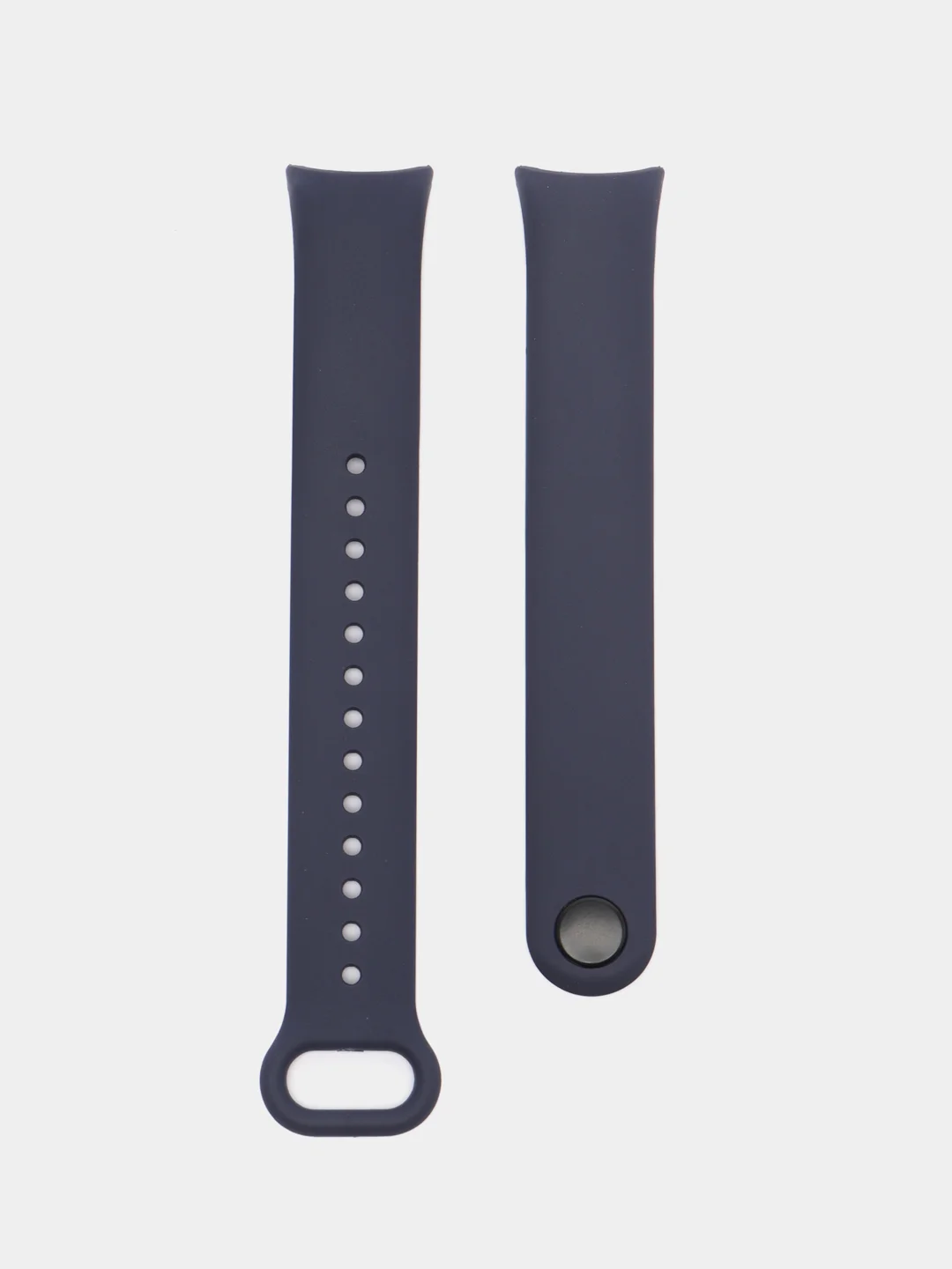 Темно-синий силиконовый ремешок с металлическим креплением для Xiaomi Mi Band 8