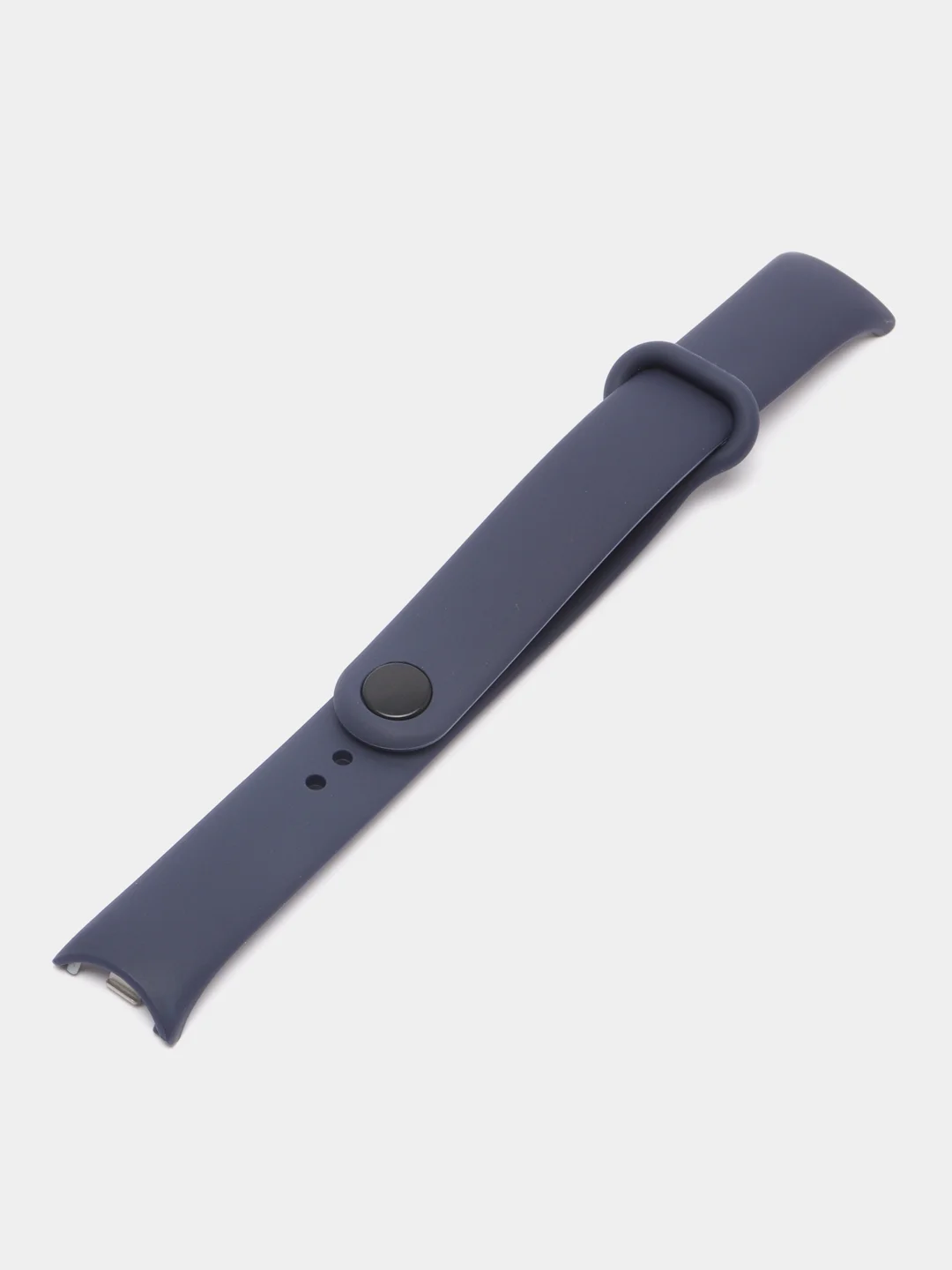 Темно-синий силиконовый ремешок с металлическим креплением для Xiaomi Mi Band 8