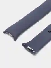 Темно-синий силиконовый ремешок с металлическим креплением для Xiaomi Mi Band 8