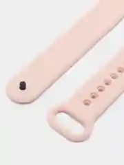 Розовый силиконовый ремешок с металлическим креплением для Xiaomi Mi Band 8