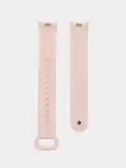 Розовый силиконовый ремешок с металлическим креплением для Xiaomi Mi Band 8