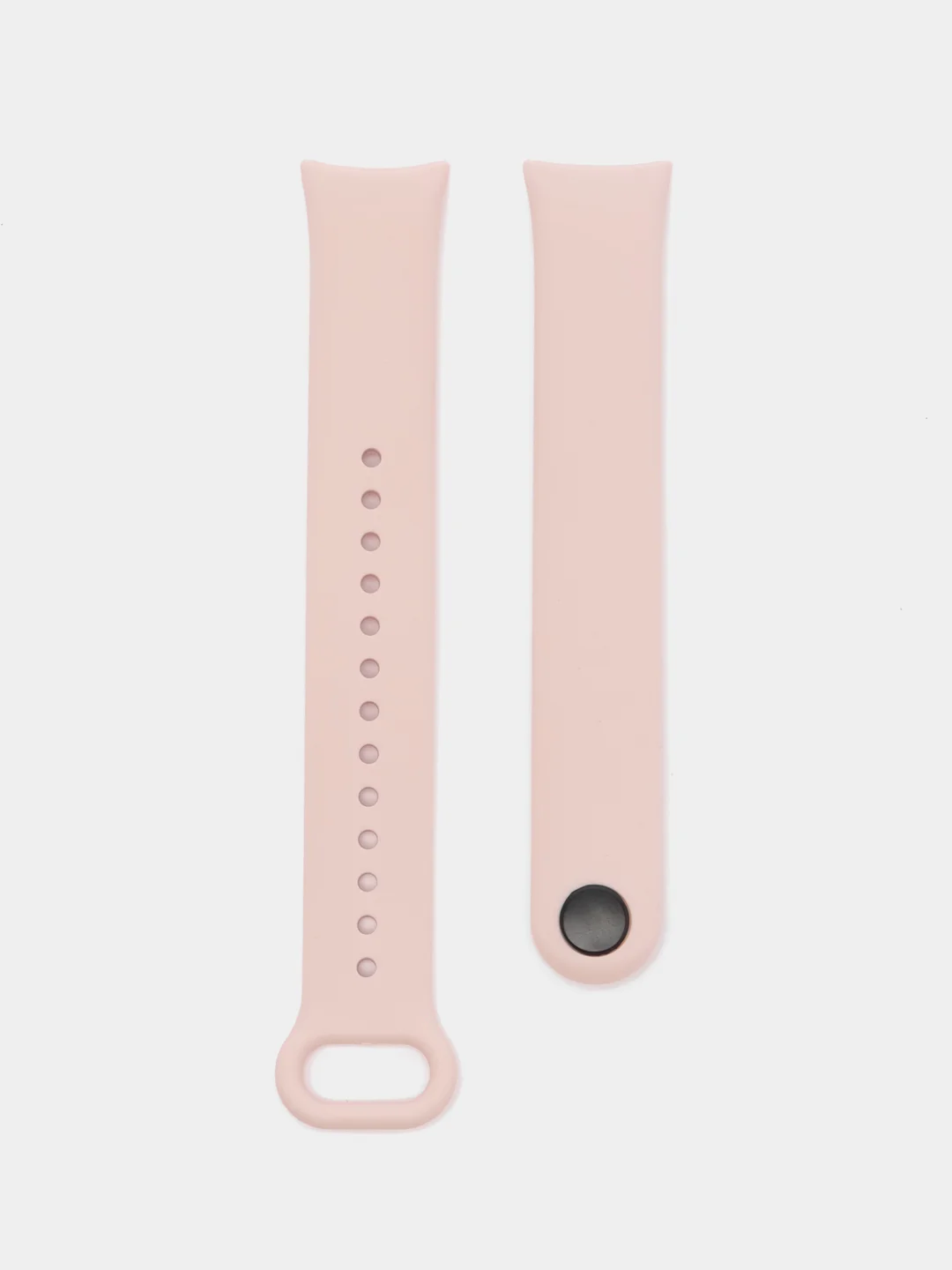Розовый силиконовый ремешок с металлическим креплением для Xiaomi Mi Band 8