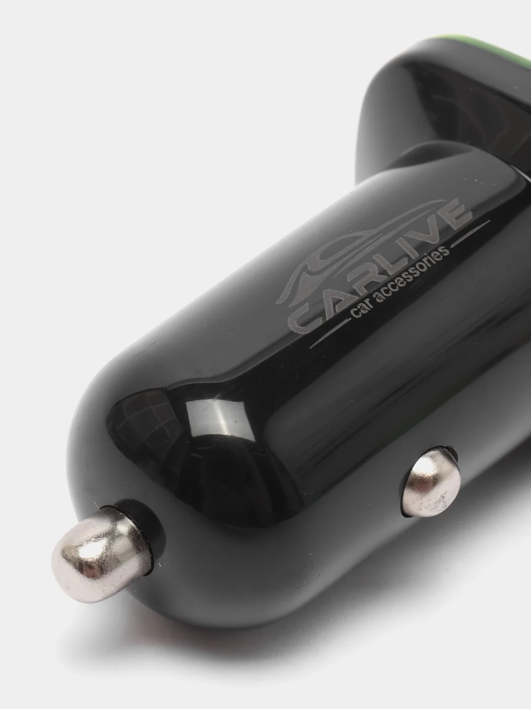 Черный азу с кабелем, Type-C, 2.4А, 2 USB, автомобильное зарядное устройство