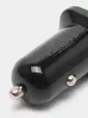 Черный азу с кабелем, Type-C, 2.4А, 2 USB, автомобильное зарядное устройство