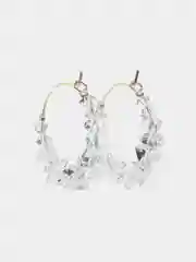 Серьги кольца Aminta, конго с камнями