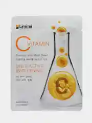 Оранжевый корейские, тканевые маски Limimi, с витамином С и Алоэ