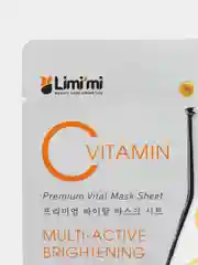 Оранжевый корейские, тканевые маски Limimi, с витамином С и Алоэ