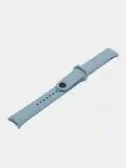 Голубой силиконовый ремешок с металлическим креплением для Xiaomi Mi Band 8