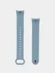 Голубой силиконовый ремешок с металлическим креплением для Xiaomi Mi Band 8