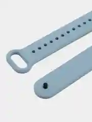 Голубой силиконовый ремешок с металлическим креплением для Xiaomi Mi Band 8