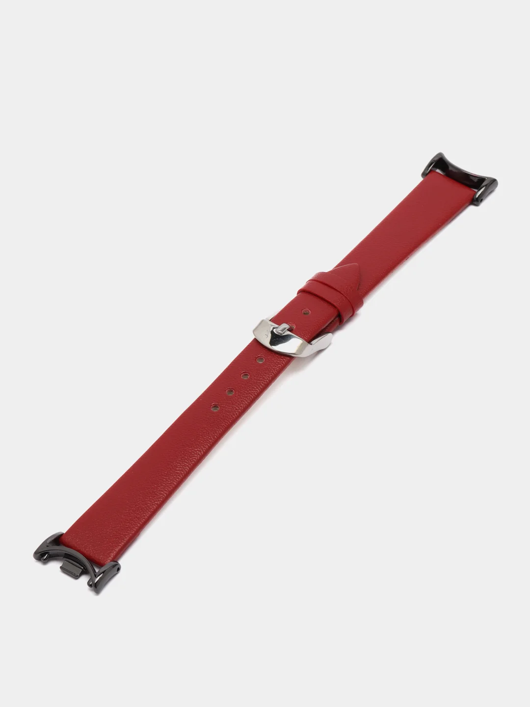 Красный кожаный ремешок для Xiaomi Mi Band 8