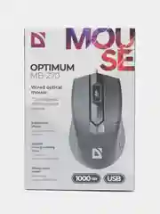 Мышь проводная компьютерная Defender Optimum Mb-270, Usb, оптическая 512863