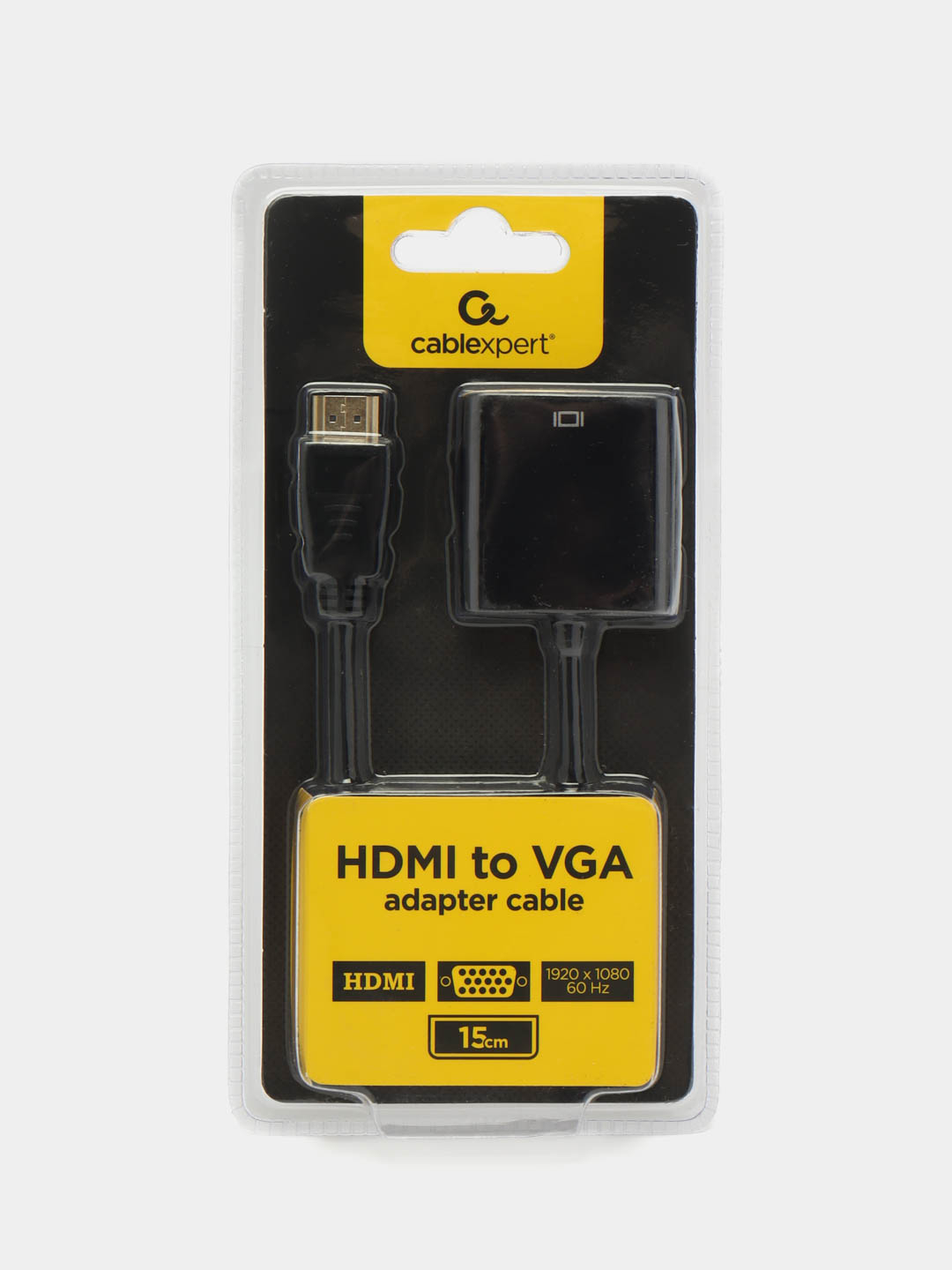 Кабель-переходник Hdmi-vga, 15 см, Cablexpert, M-F, для передачи  аналогового видео, 512097 купить по цене 684 ₽ в интернет-магазине  KazanExpress