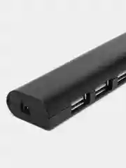 Хаб Defender Quadro Promt, Usb 2.0, 4 порта, порт для питания, черный, 83200, 512028