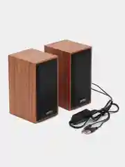 Коричневый колонки для компьютера Perfeo Cabinet 2.0
