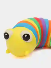 Желтый антистресс игрушка "Гусеница" радужная