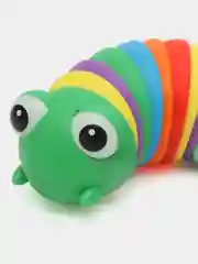 Зеленый антистресс игрушка "Гусеница" радужная